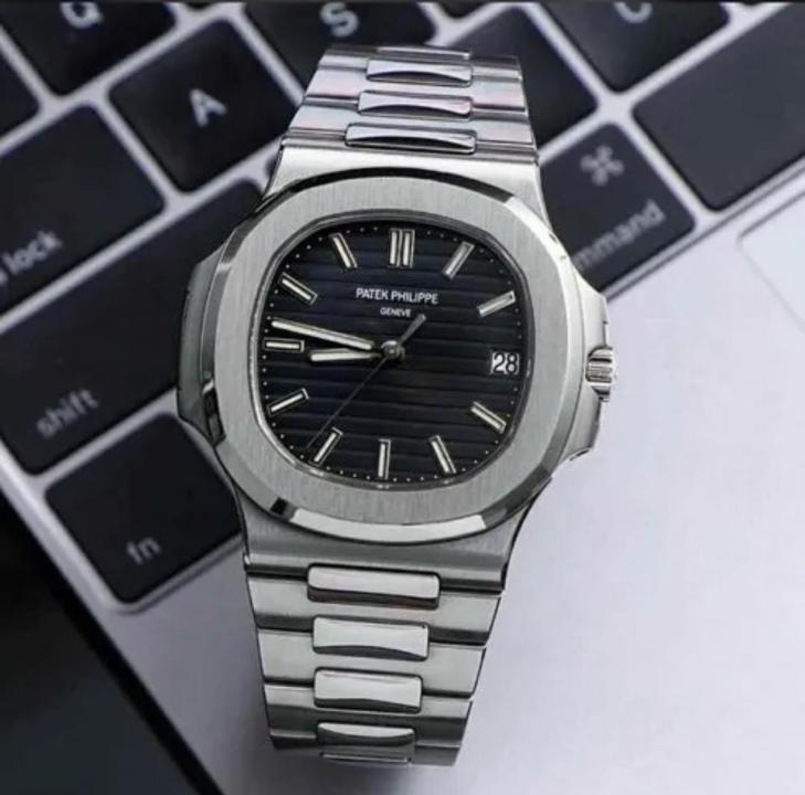 Pate_k Philippe Nautilus Quartz silver black